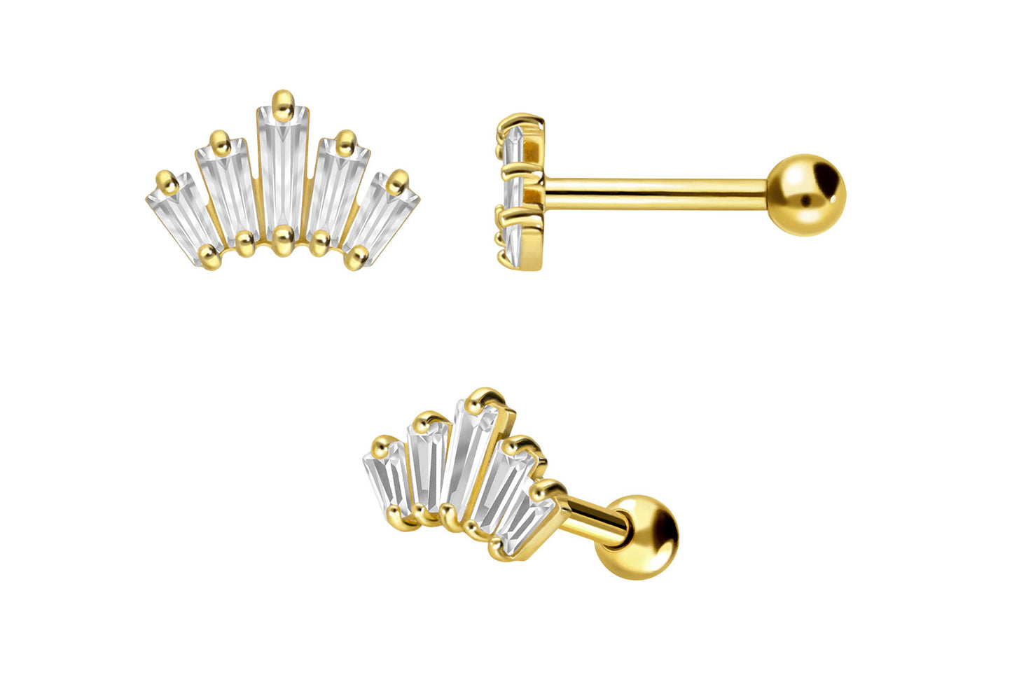 18 Karat Ohrpiercing Louise